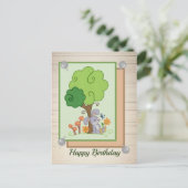 Carte Postale Hase unterm Baum (Debout devant)