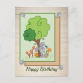 Carte Postale Hase unterm Baum (Devant)