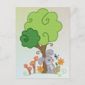 Carte Postale Hase unterm Baum (Devant)