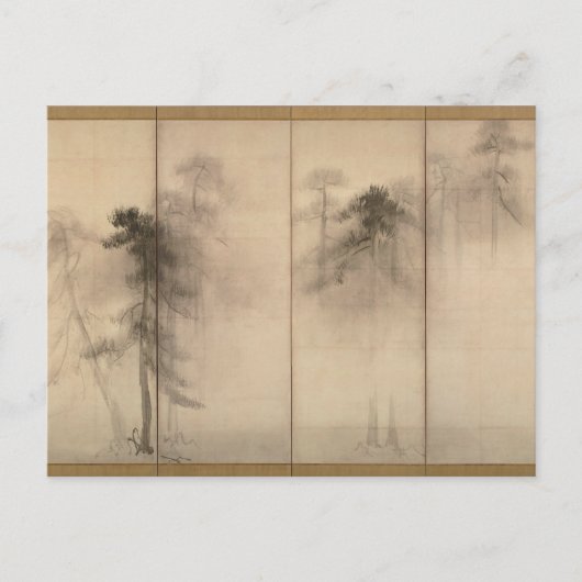 Carte postale Hasegawa Tohaku Pine Trees 16ème siè (Devant)