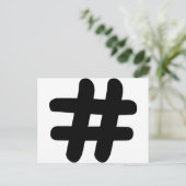 Carte Postale Hashtag (Debout devant)