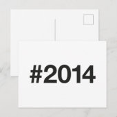 Carte Postale Hashtag 11 Anniversaire 2014 (Devant / Derrière)