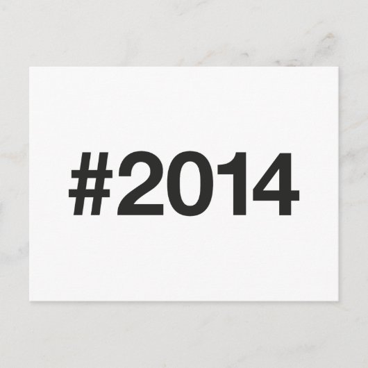 Carte Postale Hashtag 11 Anniversaire 2014 (Devant)