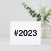 Carte Postale Hashtag 2023 (Debout devant)