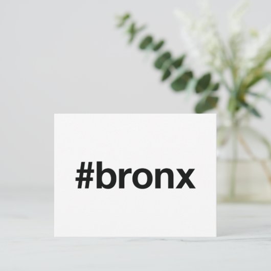 Carte Postale Hashtag BRONX (Debout devant)