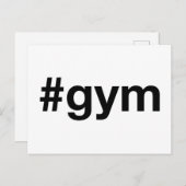 Carte Postale Hashtag GYM (Devant / Derrière)