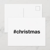 Carte Postale Hashtag NOËL (Devant / Derrière)