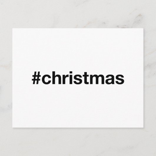 Carte Postale Hashtag NOËL (Devant)