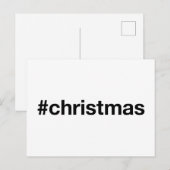 Carte Postale Hashtag NOËL (Devant / Derrière)