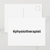 Carte Postale Hashtag PHYSIOTHERAPIST (Devant / Derrière)
