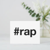 Carte Postale Hashtag RAP (Debout devant)