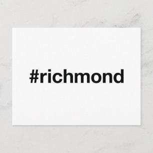 Carte Postale Hashtag RICHMOND