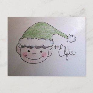 Carte Postale Hashtag Selfie de lutin la plus mignonne