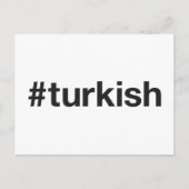 Carte Postale Hashtag TURKISH (Devant)