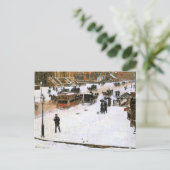 Carte Postale Hassam - Cinquième avenue en hiver (Debout devant)