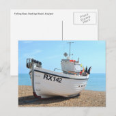 Carte Postale Hastings de bateaux de pêche (Devant / Derrière)