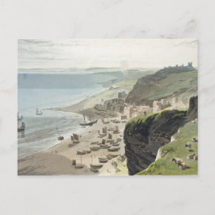 Carte Postale Hastings, de East Cliff, de 'A Voyage Arou