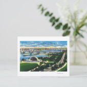 Carte Postale Hatch Memorial Band Shell, Charles River (Debout devant)