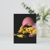 Carte Postale Hatchling en caoutchouc de poulet (Debout devant)