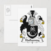Carte Postale Hathaway Family Crest (Devant / Derrière)