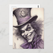 Carte Postale Hatter, Dessin, Art (Devant / Derrière)