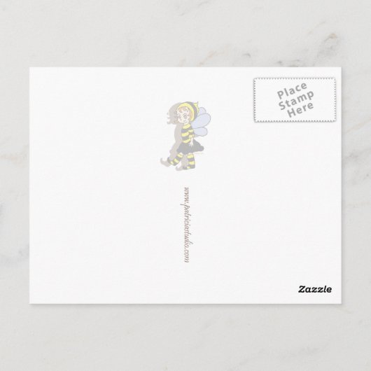 Carte Postale Hatter fou et lapin blanc (Dos)