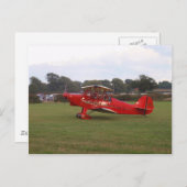 Carte Postale Hatz Biplane (Devant / Derrière)