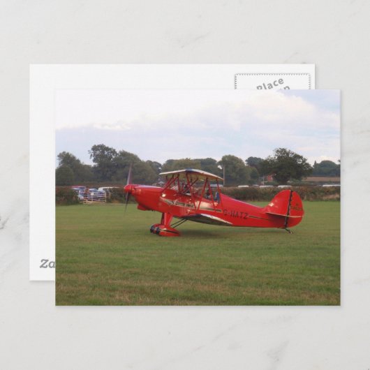 Carte Postale Hatz Biplane (Devant / Derrière)