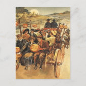 Carte Postale Hauné Hayride Jack O'Lantern Citrouille Moon (Devant)