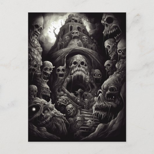 Carte postale Haunted Building Monsters Horreur Ar (Devant)