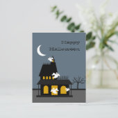 Carte postale Haunted House Halloween (Debout devant)