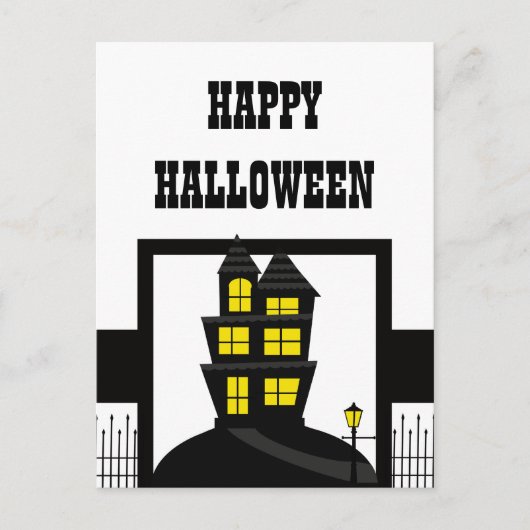 Carte postale Haunted House Halloween (Devant)