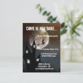 Carte Postale Haunted Maison, sorcière et Pleine lune Halloween (Debout devant)