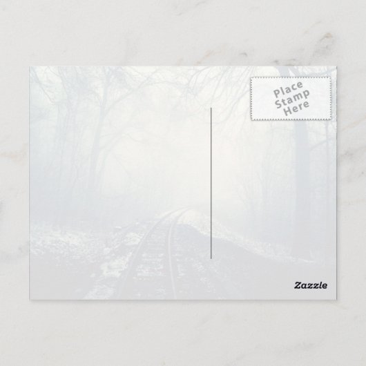 Carte Postale Haunting Train track (Dos)