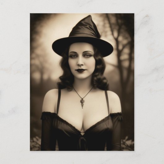 Carte postale Haunween Witch (Devant)