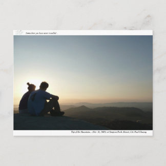 Carte Postale Haut de la montagne...
