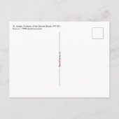 Carte Postale Haut du torse de St. Joseph (Détail; VVP 09) (Dos)