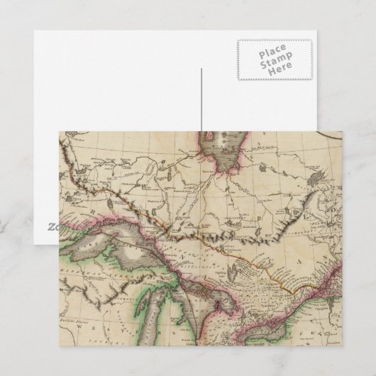 Carte Postale Haut et Bas-Canada (Devant / Derrière)