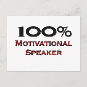 Carte Postale Haut-parleur 100 % motivationnel