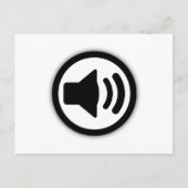 Carte Postale Haut-parleur audio (Devant)
