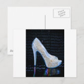 Carte Postale Haut talon bleu (Devant / Derrière)