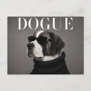Carte Postale Haute Couture Luxueuse St Bernard