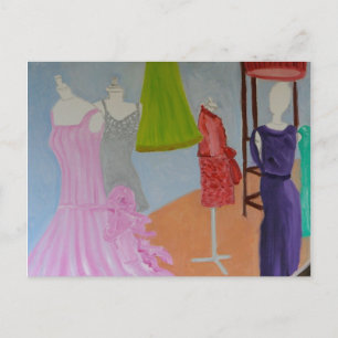 Carte Postale Haute Couture vintage