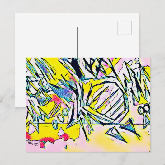 Carte postale haute fréquence (Devant / Derrière)