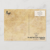 Carte postale haute prêtresse de la Terre (Dos)