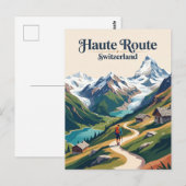 Carte Postale Haute Route Suisse (Devant / Derrière)