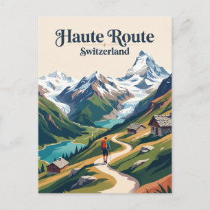 Carte Postale Haute Route Suisse