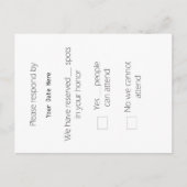 Carte postale haute RSVP (Devant)