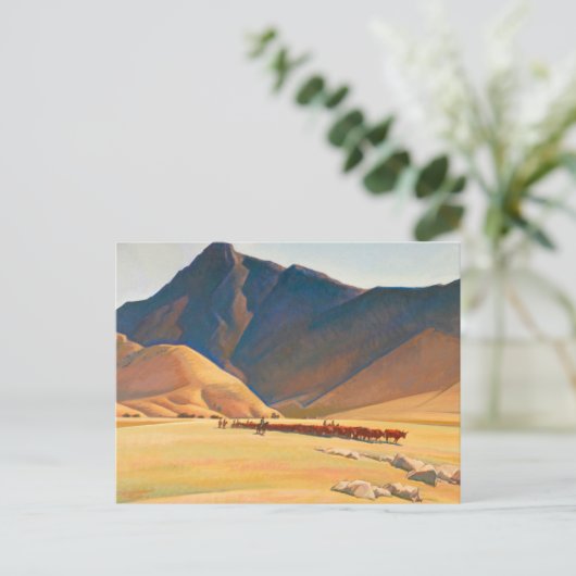 Carte Postale Hautes collines de Tehachapi, 1936 par Maynard Dix (Debout devant)