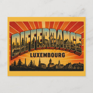 Carte Postale Hauts fourneaux de Differdange Luxembourg